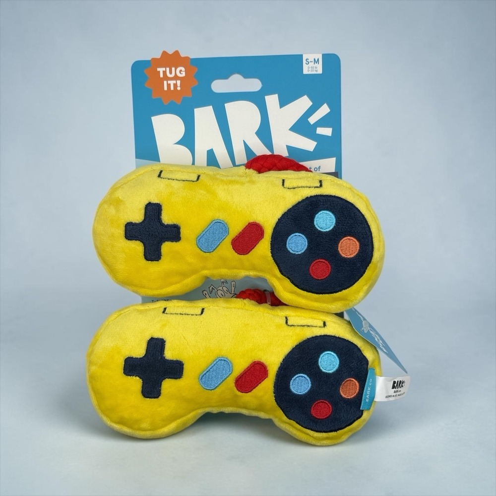 Bark Game Controller Squeaker And Rope Toy NEW!!